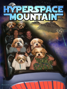 Hyperspace Mountain with Rascal faces